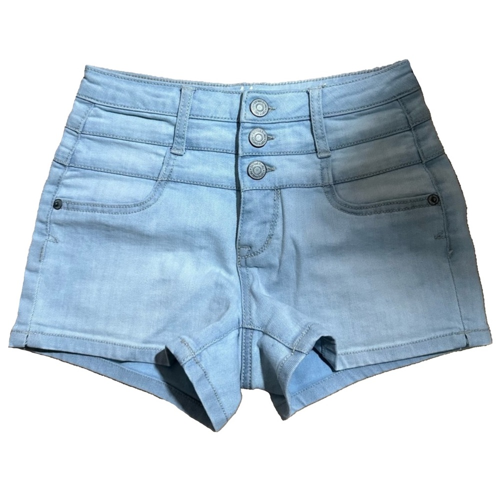 High waisted jean shorts